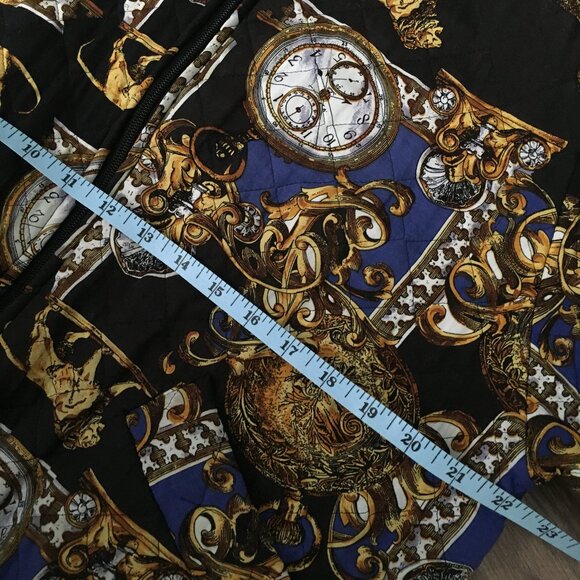 Studio J Pocket Watch + Lion Rococo Quilted Bomber Jacket - Picture 10 of 14